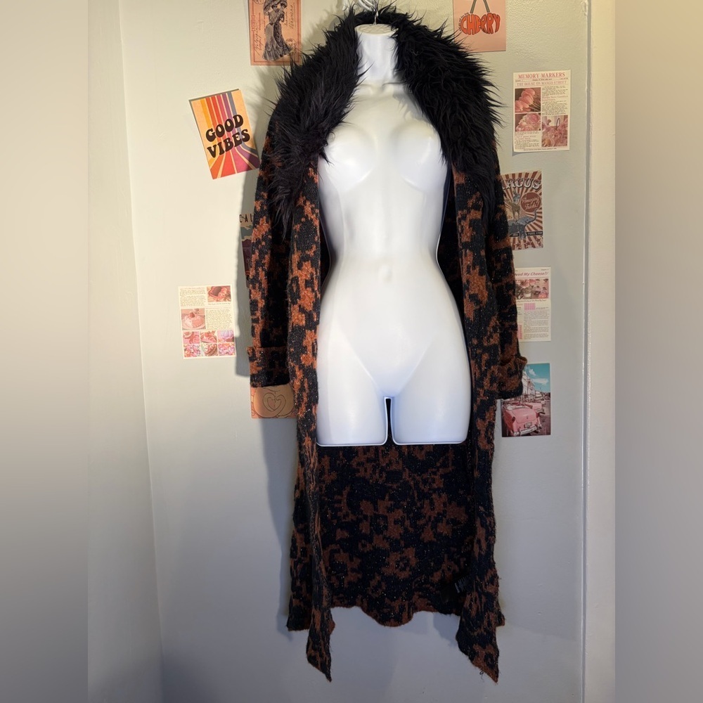 Anthropologie Black and Brown Knit Sweater - Picture 3 of 8